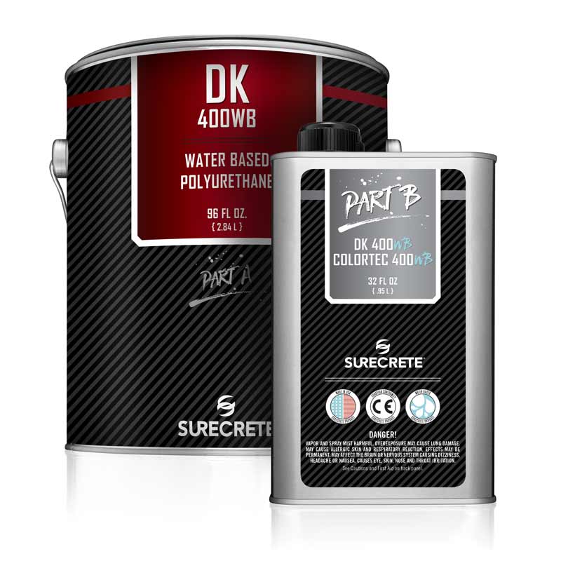 1-and-4-Gallon-Kits-Water-Based-Clear-Floor-Polyurethane-Gloss-or-Satin-DK-400WB™-by-SureCrete DK 400 WB