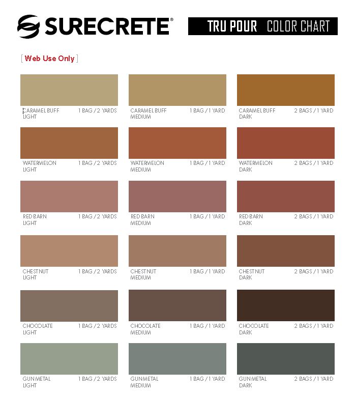 surecrete color chart
