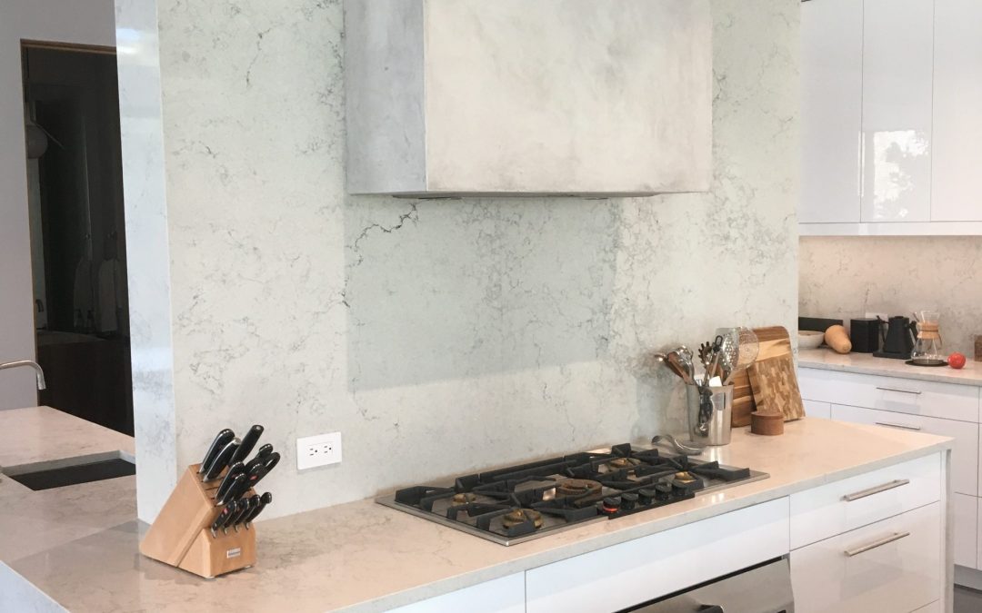 Concrete Range Hood Wall | Select Surface Solutions of Orlando, FL
