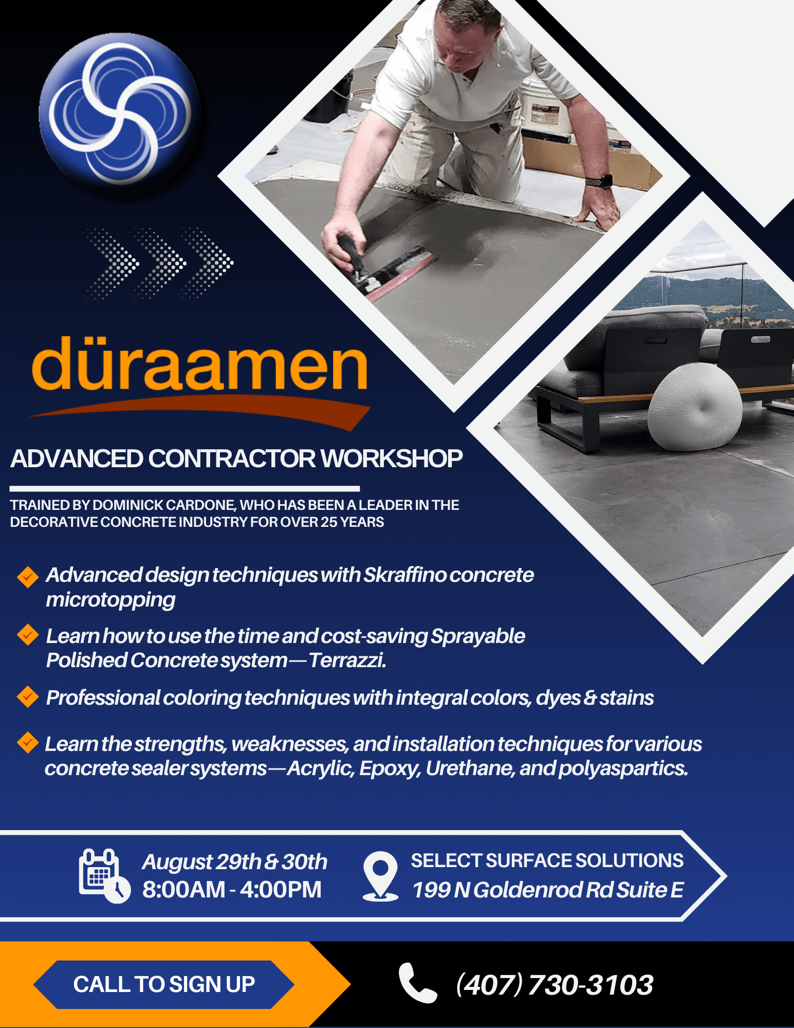 August 2024 Duraamen Advanced Contractor Workshop