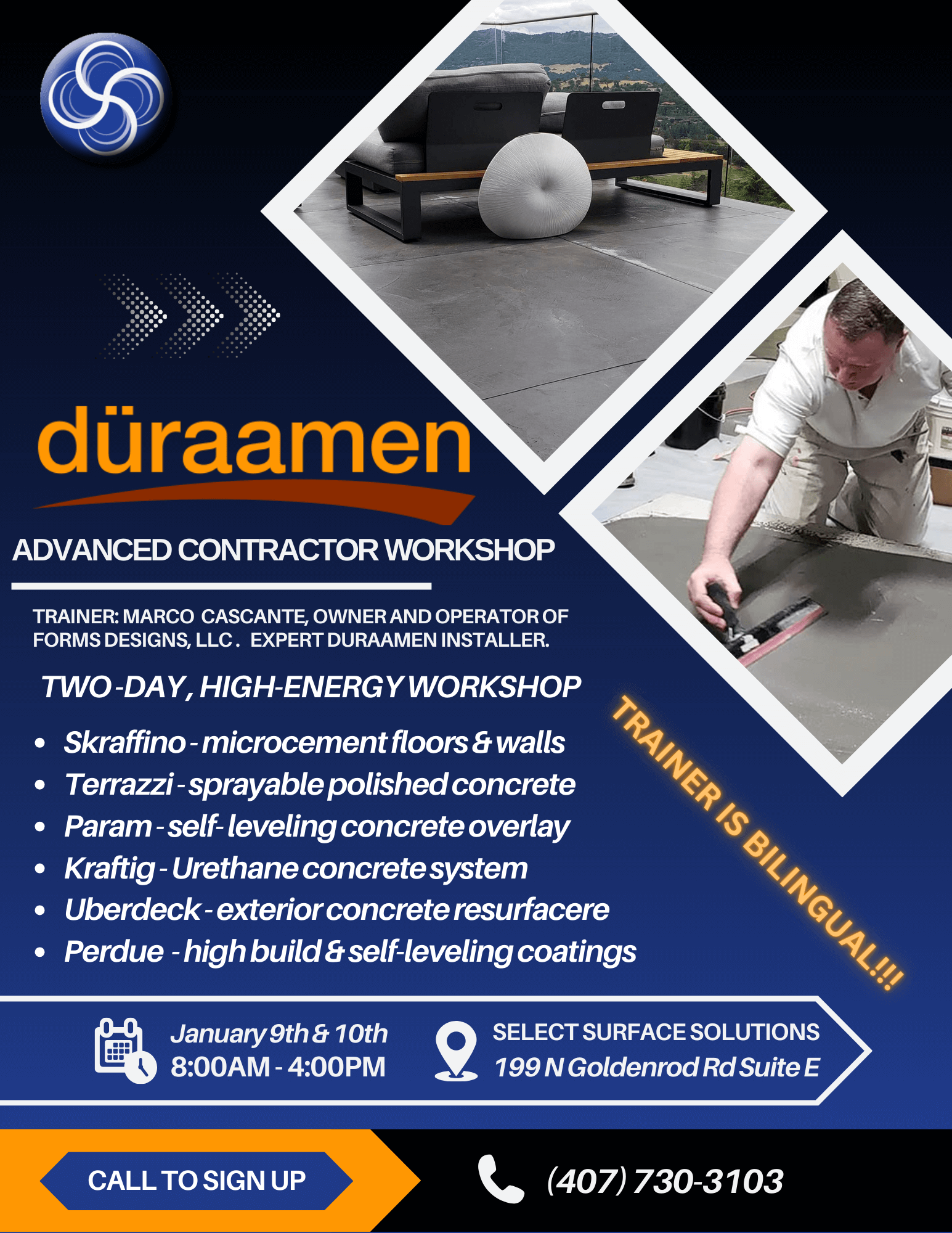 Duraamen Training | Advanced Contractor Workshop in Orlando,FL