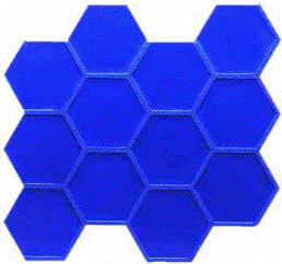 8" Hexagon Stamp